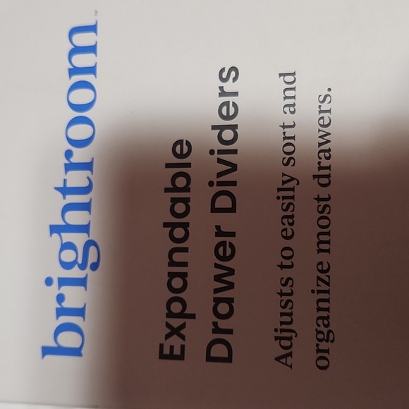 Expandable Drawer Dividers 2x Organize Drawers (New by Brightroom) Color White - Picture 3 of 6